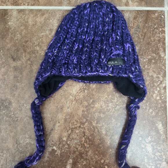 Purple Bula Knit Beanie - One Size - Picture 2 of 3